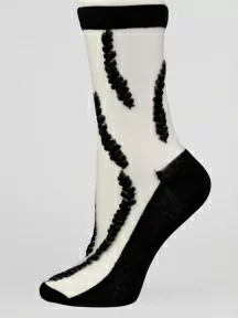 Женские ажурные носки Oemen, 1810, ЧЕРНЫЕ